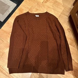 Color is brownish orange.